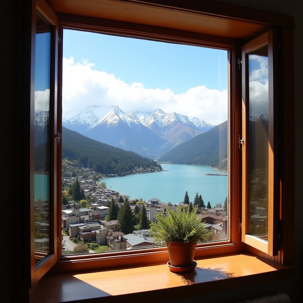 Paisaje de Bariloche como contexto del programa