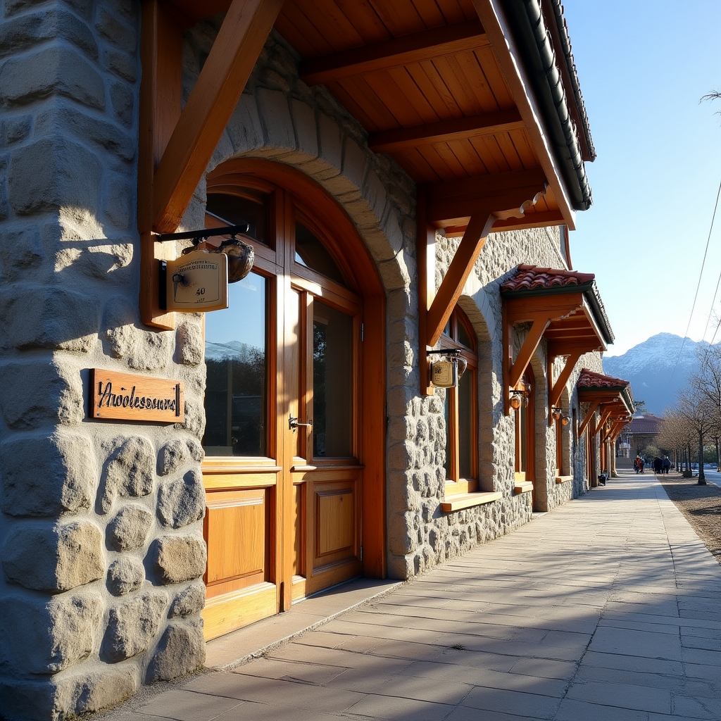 Exterior del espacio de trabajo en San Carlos de Bariloche