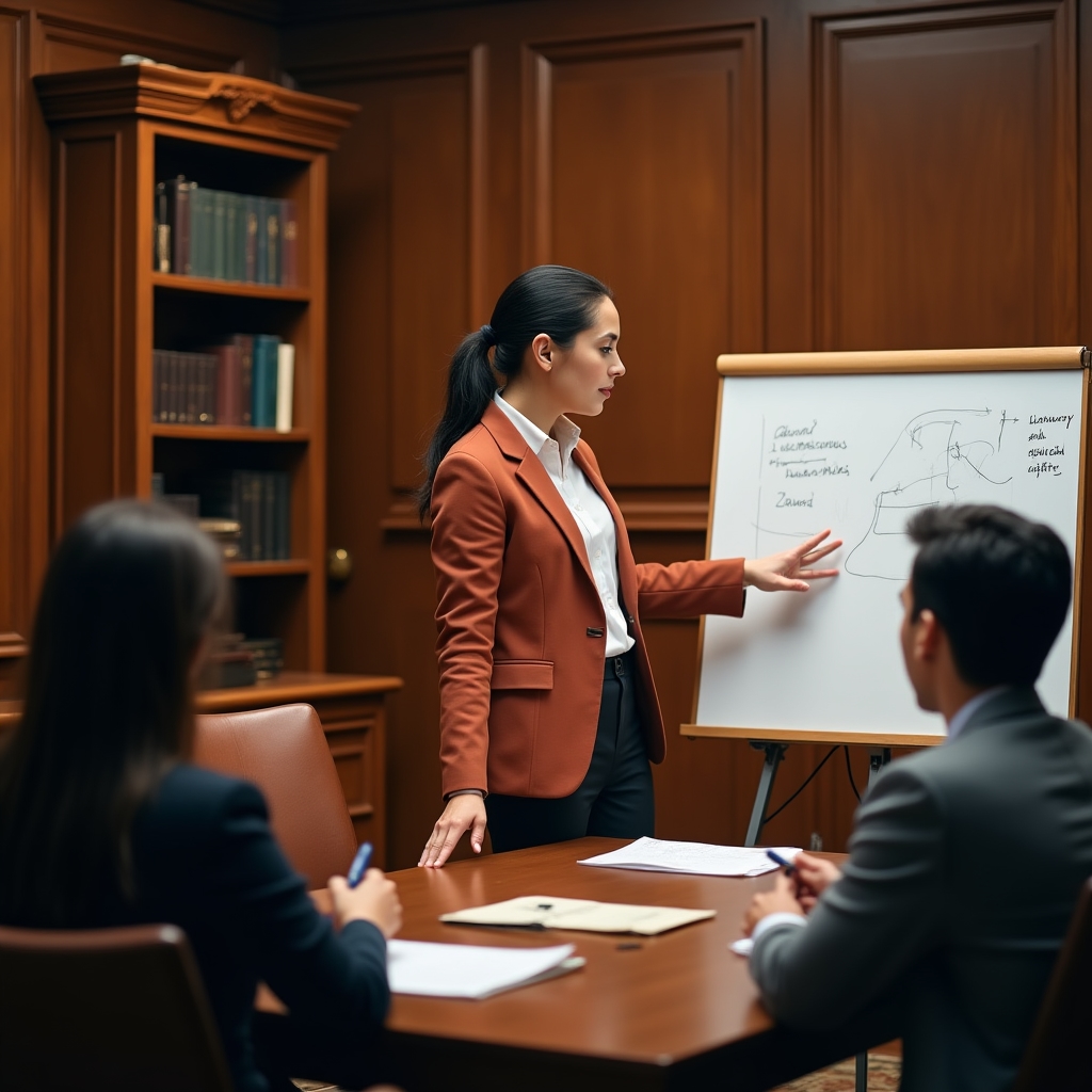 Facilitadora del programa trabajando con el grupo en una sesión